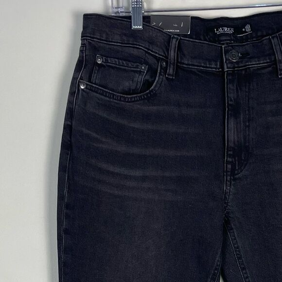 Lauren Ralph Lauren Relaxed Taper Leg Comfort Stretch Jeans Size 31 NEW Mid Rise - Picture 5 of 12